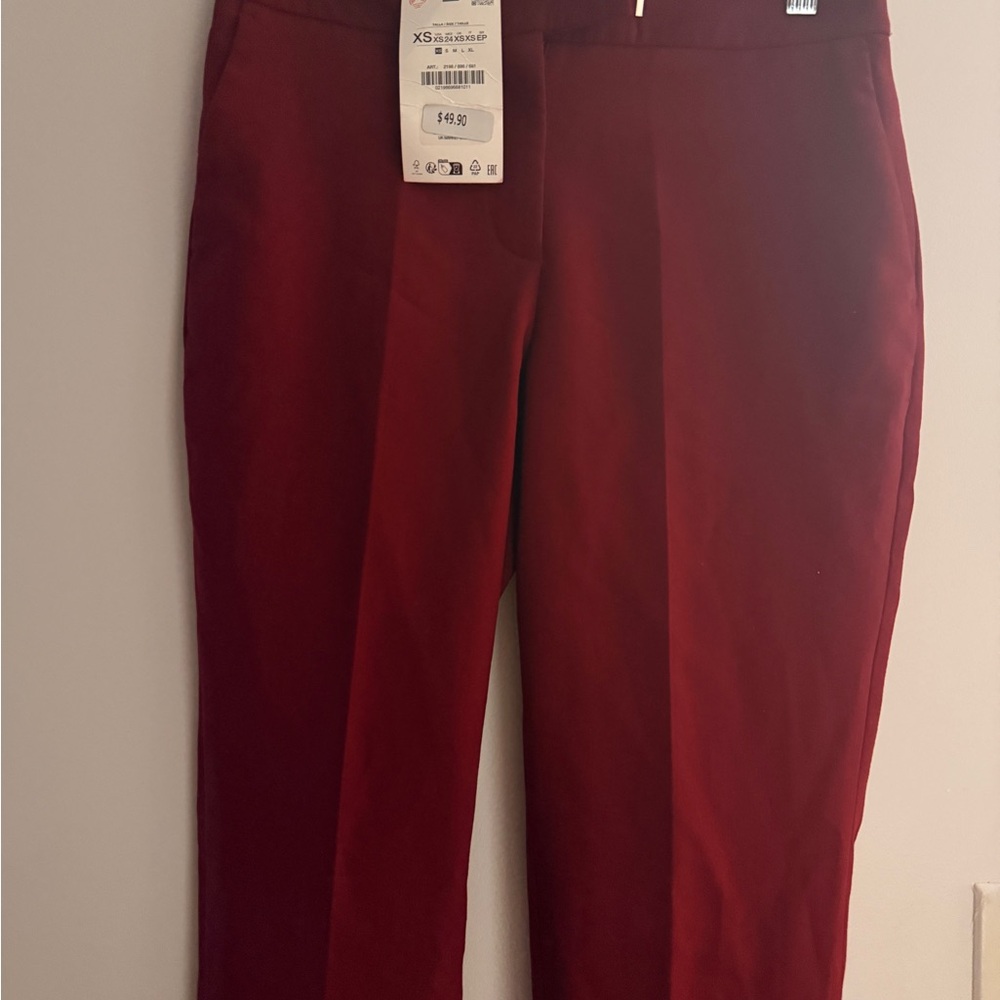 Zara Women's Red Trousers